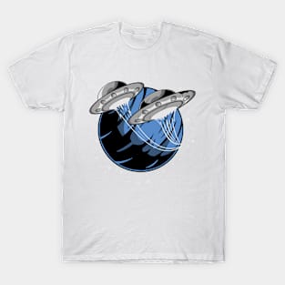 Ufo and Planet T-Shirt